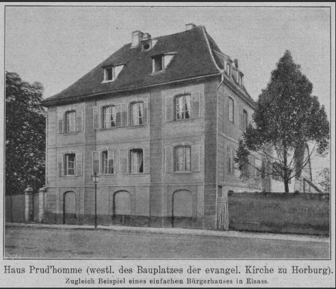 La maison familiale des Prud'homme au 37, Grand'rue à Horbourg-Wihr
